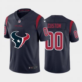 Wholesale Cheap Houston Texans Custom Navy Blue Men\'s Nike Big Team Logo Vapor Limited NFL Jersey
