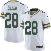 Wholesale Cheap Nike Packers #28 AJ Dillon White Men's Stitched NFL Vapor Untouchable Limited Jersey