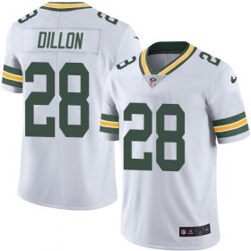Wholesale Cheap Nike Packers #28 AJ Dillon White Men\'s Stitched NFL Vapor Untouchable Limited Jersey