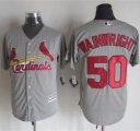 Wholesale Cheap Cardinals #50 Adam Wainwright Grey New Cool Base Stitched MLB Jersey