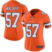 Wholesale Cheap Nike Broncos #57 Demarcus Walker Orange Women's Stitched NFL Limited Rush Jersey