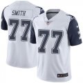 Wholesale Cheap Nike Cowboys #77 Tyron Smith White Men's Stitched NFL Limited Rush Jersey