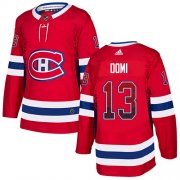 Wholesale Cheap Adidas Canadiens #13 Max Domi Red Home Authentic Drift Fashion Stitched NHL Jersey