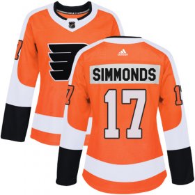Wholesale Cheap Adidas Flyers #17 Wayne Simmonds Orange Home Authentic Women\'s Stitched NHL Jersey