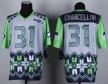 Wholesale Cheap Nike Seahawks #31 Kam Chancellor Grey Men's Stitched NFL Elite Noble Fashion Jersey