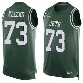 Wholesale Cheap Nike Jets #73 Joe Klecko Green Team Color Men\'s Stitched NFL Limited Tank Top Jersey