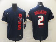Wholesale Cheap Men Boston Red Sox 2 Bogaerts Blue 2021 All Star Elite Nike MLB Jersey