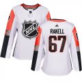 Wholesale Cheap Adidas Ducks #67 Rickard Rakell White 2018 All-Star Pacific Division Authentic Women's Stitched NHL Jersey