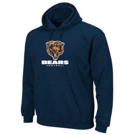 Wholesale Cheap Chicago Bears Critical Victory Pullover Hoodie Navy Blue