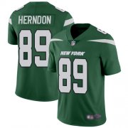 Wholesale Cheap Nike Jets #89 Chris Herndon Green Team Color Men's Stitched NFL Vapor Untouchable Limited Jersey
