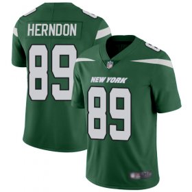 Wholesale Cheap Nike Jets #89 Chris Herndon Green Team Color Men\'s Stitched NFL Vapor Untouchable Limited Jersey
