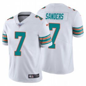 Wholesale Cheap Nike Dolphins #7 Jason Sanders White Alternate Men\'s Stitched NFL 100th Season Vapor Untouchable Limited Jersey