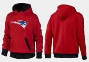 Wholesale Cheap New England Patriots Logo Pullover Hoodie Red & Black