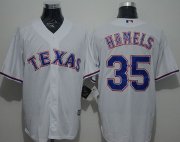 Wholesale Cheap Rangers #35 Cole Hamels White New Cool Base Stitched MLB Jersey