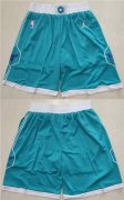 Wholesale Cheap Men's Charlotte Hornets Aqua Mitchell & Ness Shorts (Run Small)