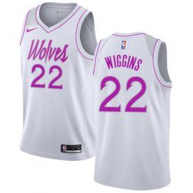 Wholesale Cheap Nike Timberwolves #22 Andrew Wiggins White NBA Swingman Earned Edition Jersey