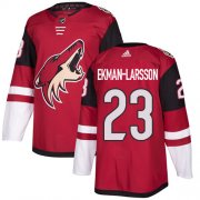 Wholesale Cheap Adidas Coyotes #23 Oliver Ekman-Larsson Maroon Home Authentic Stitched NHL Jersey