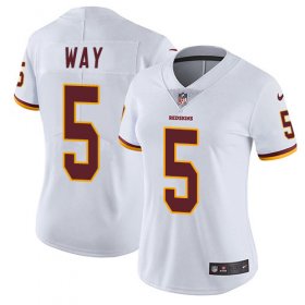 Wholesale Cheap Nike Redskins #5 Tress Way White Women\'s Stitched NFL Vapor Untouchable Limited Jersey