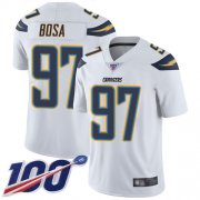 Wholesale Cheap Nike Chargers #97 Joey Bosa White Men's Stitched NFL 100th Season Vapor Limited Jersey