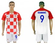 Wholesale Cheap Croatia #9 Kramaric Home Soccer Country Jersey