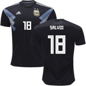Wholesale Cheap Argentina #18 Salvio Away Kid Soccer Country Jersey