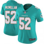 Wholesale Cheap Nike Dolphins #52 Raekwon McMillan Aqua Green Team Color Women's Stitched NFL Vapor Untouchable Limited Jersey