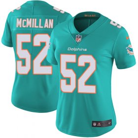 Wholesale Cheap Nike Dolphins #52 Raekwon McMillan Aqua Green Team Color Women\'s Stitched NFL Vapor Untouchable Limited Jersey