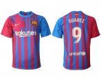 Wholesale Cheap Men's 2021-2022 Club Barcelona home aaa version red 9 Nike Soccer Jerseys