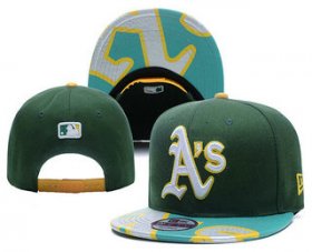 Wholesale Cheap MLB Oakland Athletics Snapback Ajustable Cap Hat 2