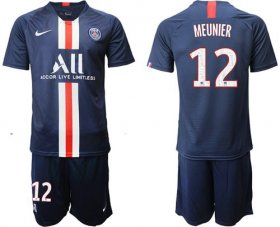 Wholesale Cheap Paris Saint-Germain #12 Meunier Home Soccer Club Jersey