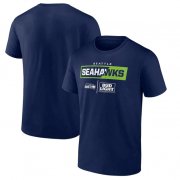 Wholesale Cheap Men's Seattle Seahawks Navy x Bud Light T-Shirt