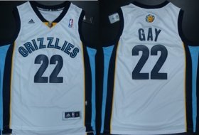Wholesale Cheap Memphis Grizzlies #22 Rudy Gay Revolution 30 Swingman White Jersey