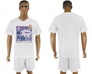 Wholesale Cheap Real Madrid Blank White Soccer Club T-Shirt