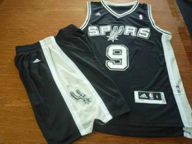 Wholesale Cheap San Antonio Spurs 9 Tony Parker Latin Nights black Basketball Suit