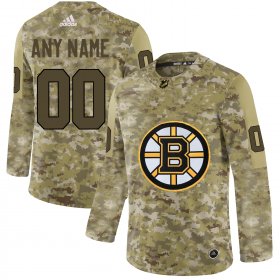 Wholesale Cheap Men\'s Adidas Bruins Personalized Camo Authentic NHL Jersey