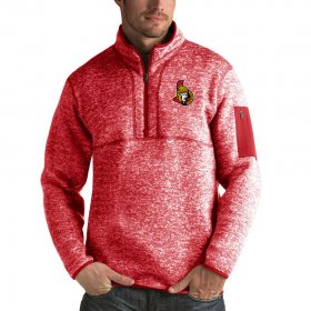 Wholesale Cheap Ottawa Senators Antigua Fortune Quarter-Zip Pullover Jacket Red