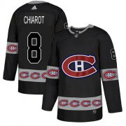 Wholesale Cheap Adidas Canadiens #8 Ben Chiarot Black Authentic Team Logo Fashion Stitched NHL Jersey