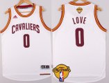 Wholesale Cheap Men's Cleveland Cavaliers #0 Kevin Love 2017 The NBA Finals Patch White Jersey