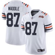 Wholesale Cheap Nike Bears #87 Tom Waddle White Alternate Men's Stitched NFL Vapor Untouchable Limited 100th Season Jersey