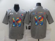 Wholesale Cheap Men's Pittsburgh Steelers #19 JuJu Smith-Schuster 2020 Grey Crucial Catch Limited Stitched NFL Jersey
