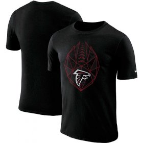 Wholesale Cheap Men\'s Atlanta Falcons Nike Black Fan Gear Icon Performance T-Shirt