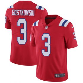 Wholesale Cheap Nike Patriots #3 Stephen Gostkowski Red Alternate Men\'s Stitched NFL Vapor Untouchable Limited Jersey