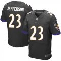 Wholesale Cheap Nike Ravens #23 Tony Jefferson Black Alternate Men's Stitched NFL New Elite Jersey