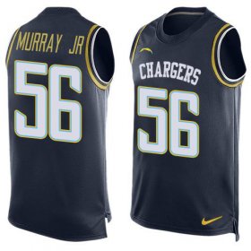 Wholesale Cheap Nike Chargers #56 Kenneth Murray Jr Navy Blue Team Color Men\'s Stitched NFL Limited Tank Top Jersey