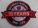 Wholesale Cheap Stitched 2015 Washington Nationals MLB 10th Anniversary Years Jersey Sleeve Patch