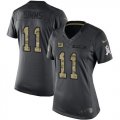 Wholesale Cheap Nike Giants #11 Phil Simms Black Women's Stitched NFL Limited 2016 Salute to Service Jersey