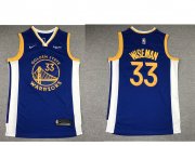 Wholesale Cheap Men's Golden State Warriors #33 James Wiseman Blue 2019 Nike Swingman NEW Rakuten Logo Stitched NBA Jersey