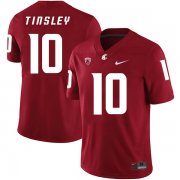 Wholesale Cheap Washington State Cougars 10 Trey Tinsley Red College Football Jersey