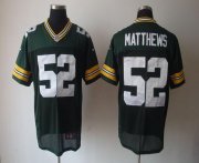 Wholesale Cheap Nike Packers #52 Clay Matthews Green Team Color Men's Stitched NFL Elite Jersey