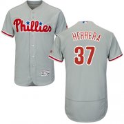 Wholesale Cheap Phillies #37 Odubel Herrera Grey Flexbase Authentic Collection Stitched MLB Jersey